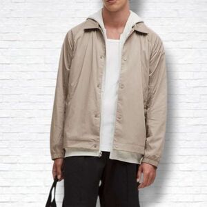 Lululemon Coaches Jacket In Warm Ash Grey Size S Mens